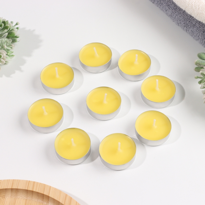 Набор чайных свечей ароматизированных Набор чайных свечей ароматизированных "Сочный манго", 10гр, 9штук