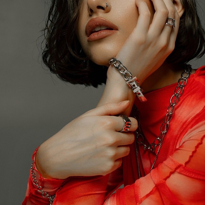 Браслет металл &laquo;Цепь&raquo; ремень, цвет серебро, L=16 см