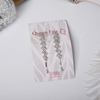 Невидимка для волос "Волшебный блеск" (набор 2 шт) ромбы, 5,5 см, серебро