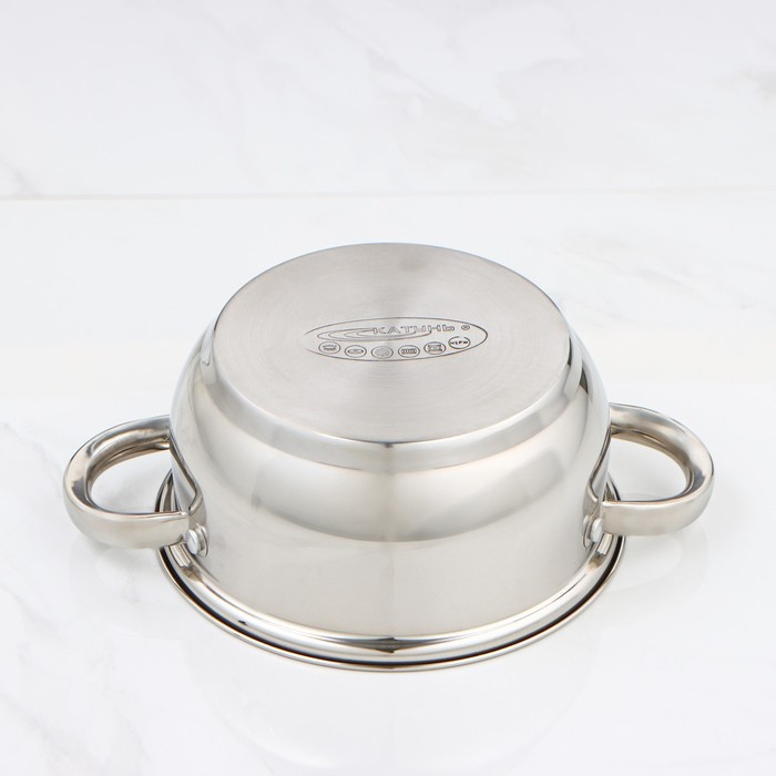 Кастрюля «Гретта», 2.2 л, d=18 см, капсульное дно, индукция Кастрюля «Гретта», 2.2 л, d=18 см, капсульное дно, индукция