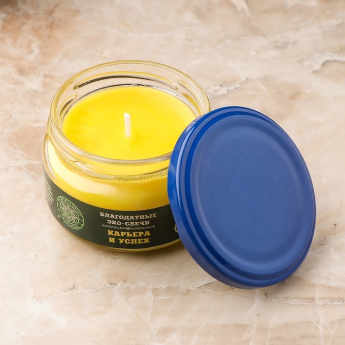 Эко-свеча магическая Эко-свеча магическая "Карьера и успех" из натурального воска, 7х5 см