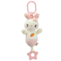 Подвеска с вибрацией &laquo;Милая зайка&raquo;, прорезыватель, на кроватку, коляску, Крошка Я