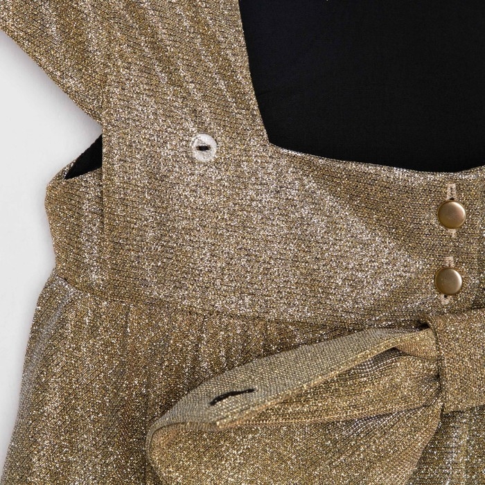 Платье нарядное детское KAFTAN, р. 34 (122-128 см), золотистый Платье нарядное детское KAFTAN, р. 34 (122-128 см), золотистый