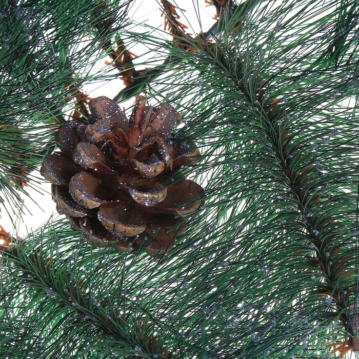 Гирлянда ёлочная Гирлянда ёлочная "Серебро с шишками" 270 см 110 веток