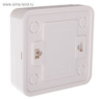 Выключатель TDM "Ладога", 10 А, IP20, 1 клавиша, открытый, белый Выключатель TDM "Ладога", 10 А, IP20, 1 клавиша, открытый, белый