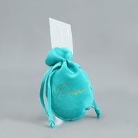 Мешок замшевый «Подарок», тиффани, тиснение, 9 × 12 см Мешок замшевый «Подарок», тиффани, тиснение, 9 × 12 см