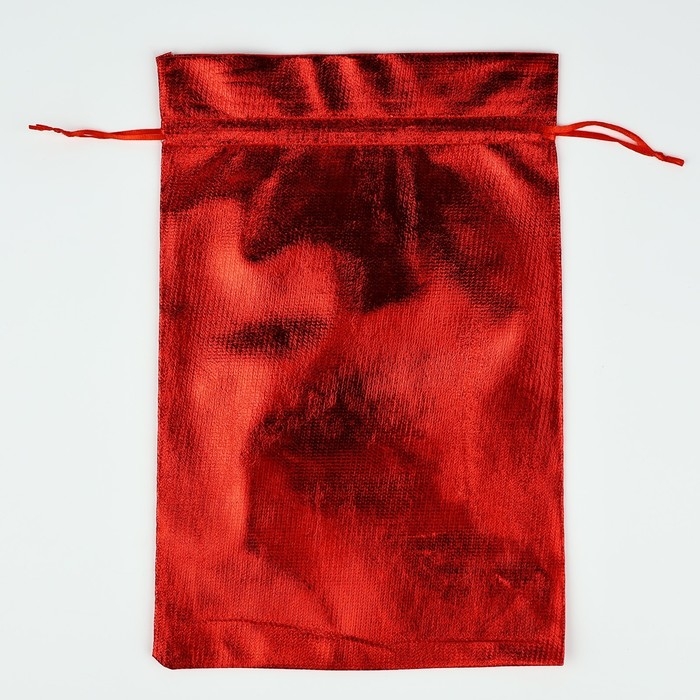 Мешочек подарочный парча «Снежинки», красный, 20 х 30 см, Новый год Мешочек подарочный парча «Снежинки», красный, 20 х 30 см, Новый год