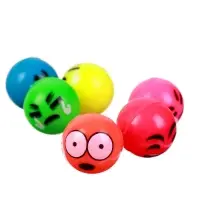 Мяч каучуковый &laquo;Рожицы&raquo;, 2,7 см, цвета МИКС
