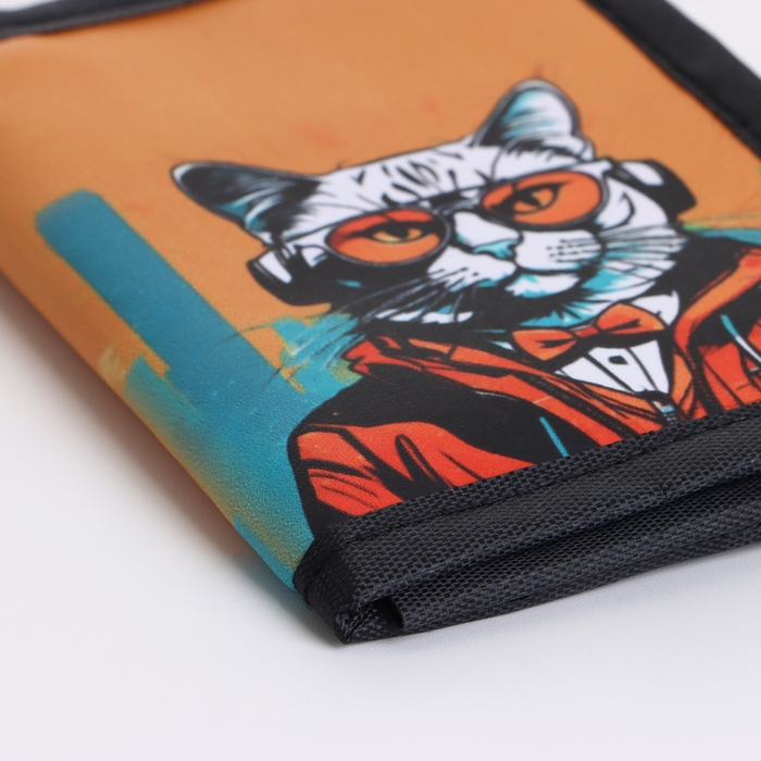 Кошелёк детский на липучке &laquo;Выбражулька&raquo;, цвет оранжевый