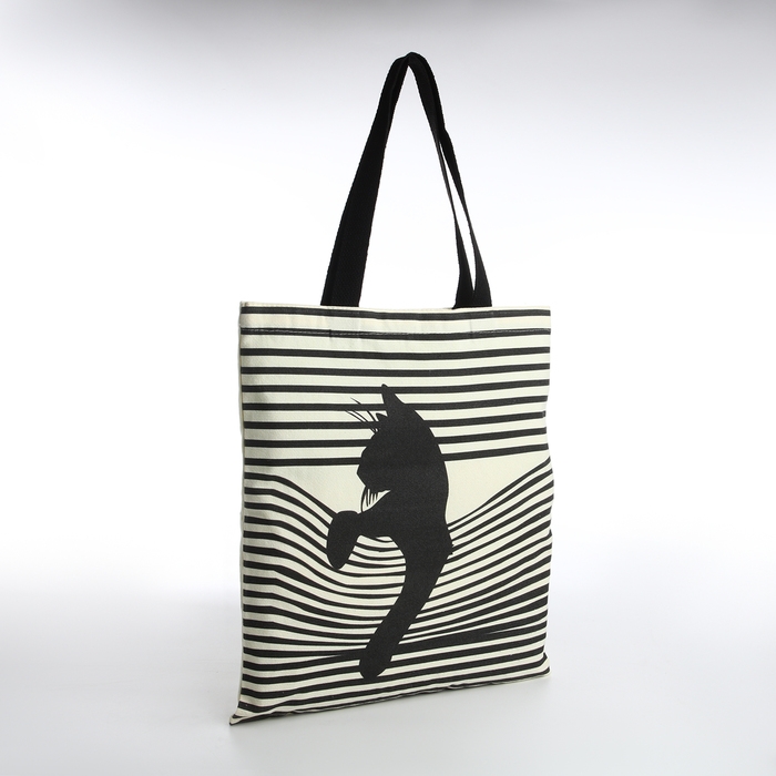 Сумка шопер без застёжки, из текстиля, цвет бежевый Сумка шопер без застёжки, из текстиля, цвет бежевый