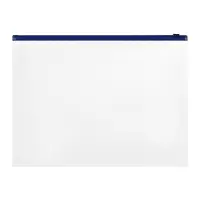 Папка-конверт на ZIP-молнии А4, 120 мкм, ErichKrause Fizzy Clear, c цветной молнией, до 100 листов, микс