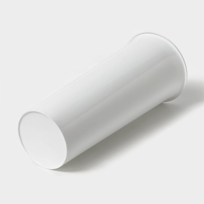 Ваза для цветов, d=11 см, h=26 см, белая Ваза для цветов, d=11 см, h=26 см, белая