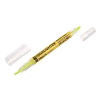 Маркер текстовыделитель 0.5-3.5 мм ErichKrause Visioline V-16 Zoom Neon, двухсторонний, желтый неон, чернила на водной основе