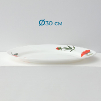 Сервиз столовый &laquo;Бархатная роза&raquo;, 37 предметов, стеклокерамика