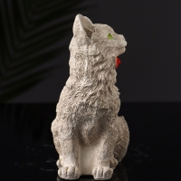 Подставка для мелочей "Кот с бантом" 14х9х7 см, бежевый