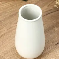Ваза керамика настольная "Шерон" классика, 19,5х9,5х7 см, белый