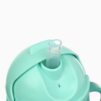 Mum&Baby, Поильник- непроливайка с трубочкой, дракоша, бирюзовый SL-07275B