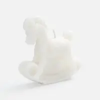 Свеча фигурная &laquo;Лошадка-качалка&raquo;, белая