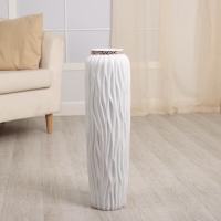 Ваза керамика напольная "Гленн" 60 см, белый