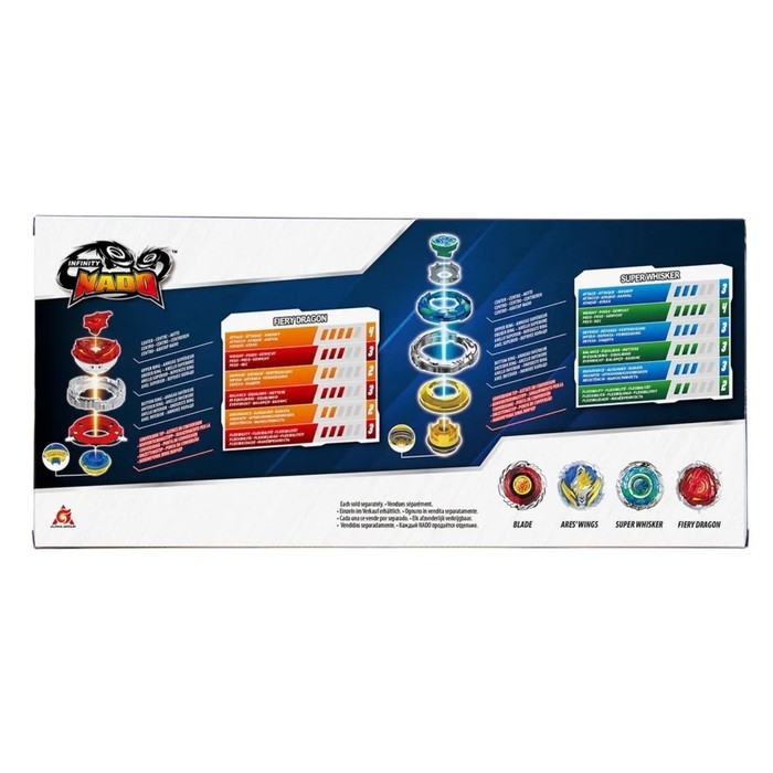 Набор волчков для баттлов Инфинити Надо &laquo;ЭпикЛончер. Dream pack. Fiery Dragon vs Super Whisker&raquo;