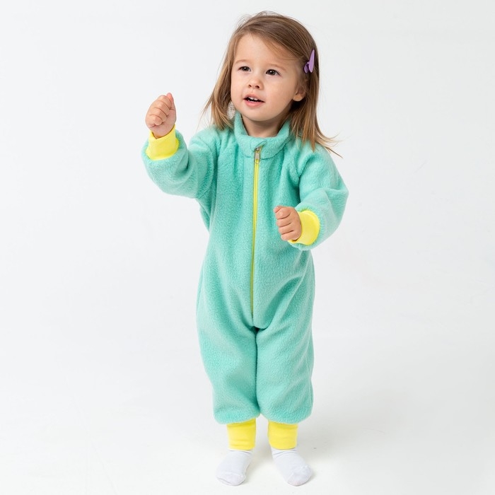 Комбинезон детский, цвет мята, рост 80 см