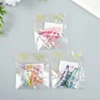 Декор для творчества металл "Булавка с петельками" МИКС 0,5х1,2х5 см