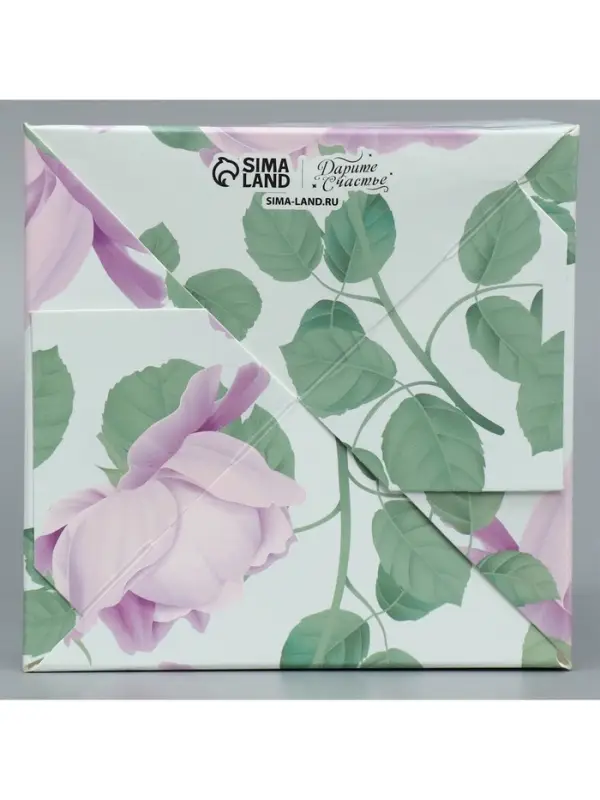 Коробка подарочная для цветов с PVC крышкой, упаковка, &laquo;Учителю&raquo;, 12 х 12 х 12 см
