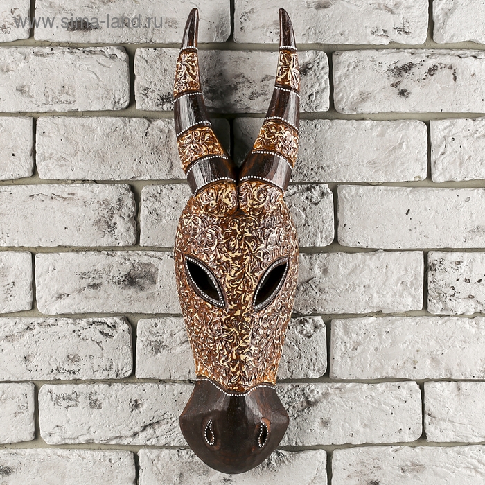 Маска дерево Маска дерево "Буйвол" 50х14х5 см