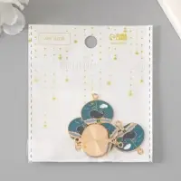 Декор для творчества металл, эмаль "Кит на фоне неба" 2,7х2,1 см