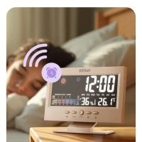 Часы настольные с термометром и гигрометром КТ-3710