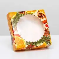 Коробка &laquo;Апельсиновая вечеринка&raquo; 11.5&times;11.5&times;3.2 см