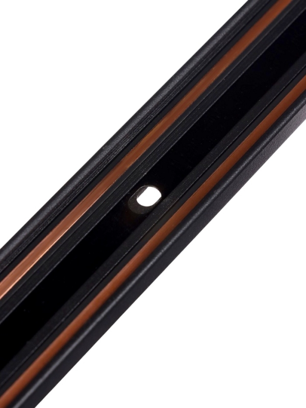 Трековый шинопровод, серия "Flat", однофазный, открытый монтаж, 1м, черный