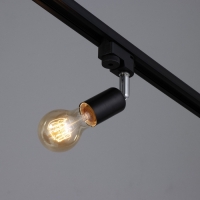 Светильник трековый "Спот" Е27 40Вт черный 3,5х5,5х15см