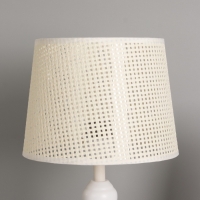 Лампа настольная BayerLux ЭКО "Василиса" 1х40Вт Е27 белый 26х26х45см