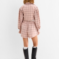 Комплект женский (блузка, шорты) MINAKU: Casual Collection цвет розовый клетка, размер 48 Комплект женский (блузка, шорты) MINAKU: Casual Collection цвет розовый клетка, размер 48