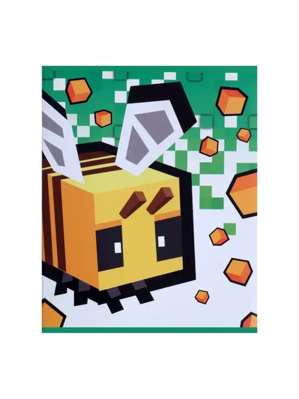 Тетрадь 48 листов в линейку Calligrata &laquo;Пиксели&raquo;, обложка мелованный картон, блок офсет, МИКС