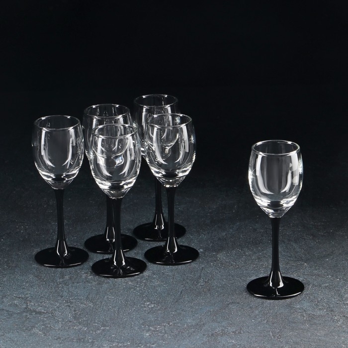 Рюмка стеклянная &laquo;Домино&raquo;, 65 мл, 6 шт