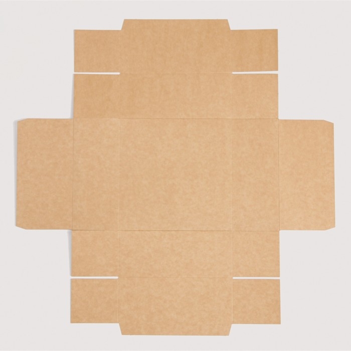 Коробка подарочная складная крафтовая, упаковка, 17 х 17 х 7 см