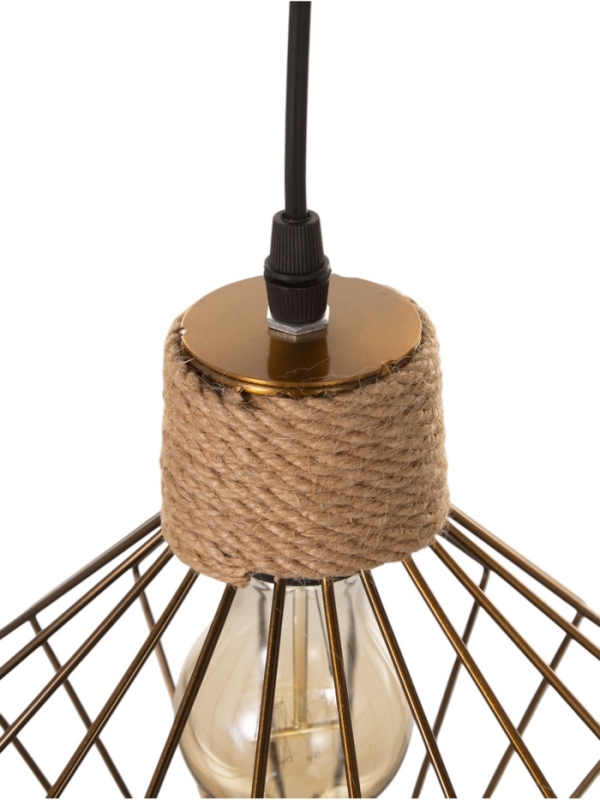 Светильник "Чертеж" 1х40Вт Е27 медь 20х20х20см