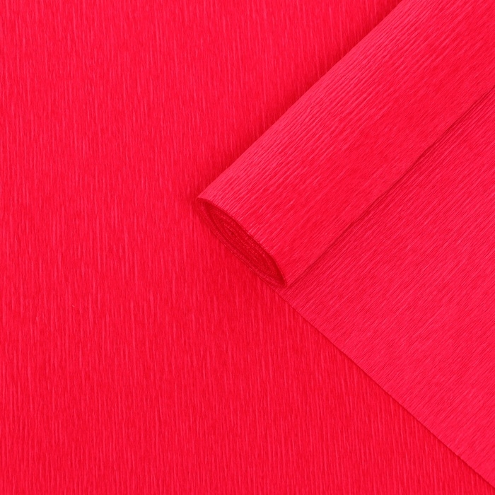 Бумага гофрированная, 589 Бумага гофрированная, 589 "Алый красный, 0,5 х 2,5 м