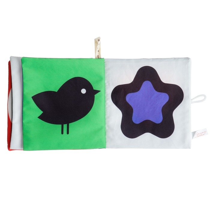 Книжка - шуршалка Крошка Я &laquo;Зверята&raquo; развивающая по методике Г. Домана, 12х12 см.