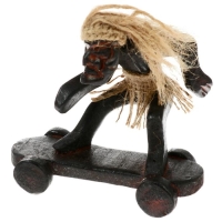 Сувенир дерево "Абориген на скейте" 20 см