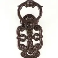 Ручка дверная чугун "Цветочная" 9,5х3,5х17,5 см