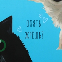 Ланч - бокс с секциями и ложкой &laquo;Коты&raquo;, 17,8 х 17,8 х 7 см