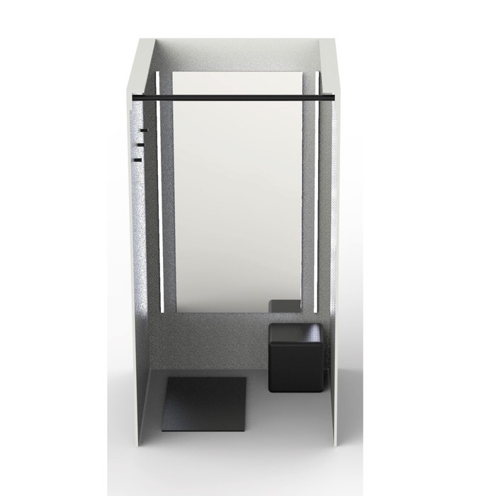 Примерочная 1200х1168х2200, Белый матовый Примерочная 1200х1168х2200, Белый матовый