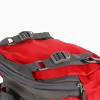 Рюкзак тур 65+5л, 30*20*53, отдел на шнурке, 5нар+2вн кармана, цвет красный
