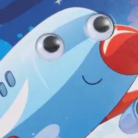 Набор картонных книг с глазками, 4 шт по 10 стр., Синий трактор