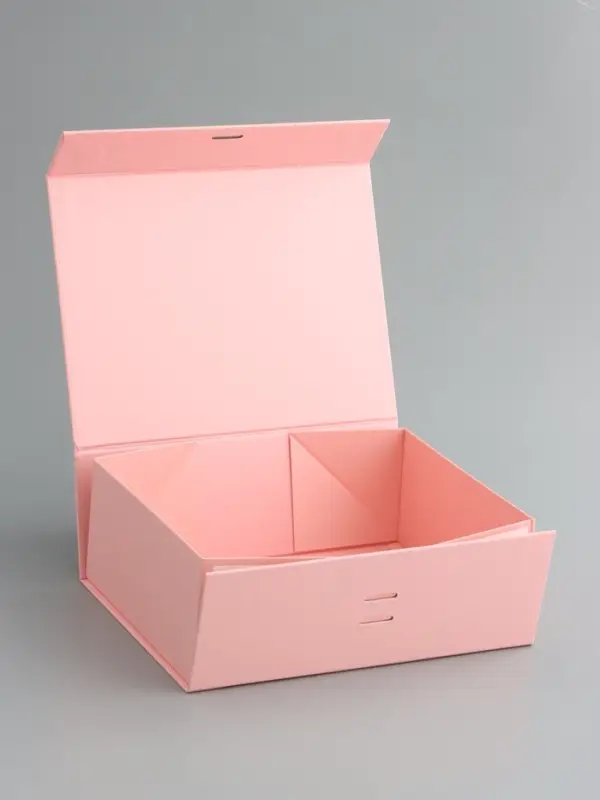 Коробка подарочная с бантом складная 29 х 22 х 10,5 см Розовая