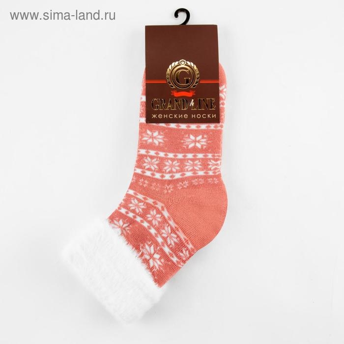 Носки женские новогодние шерстяные GRAND LINE, цвет МИКС, размер 23 Носки женские новогодние шерстяные GRAND LINE, цвет МИКС, размер 23