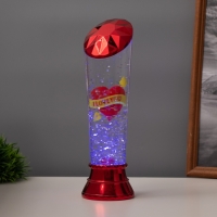 Лава лампа «Сердце» LED 3хААА, USB красный 6,5х6,5х23,7см Лава лампа «Сердце» LED 3хААА, USB красный 6,5х6,5х23,7см